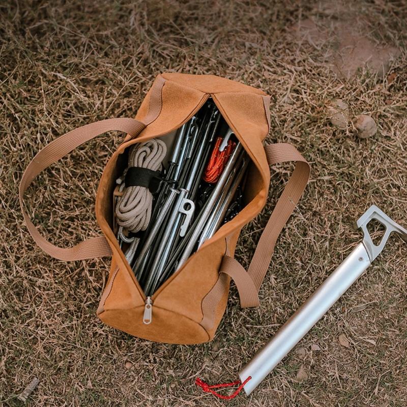 Ground Nails Carry Case Outdoor Camping Accesorries Storage Bag Hammer Nails Handbag Ground Nails Storage Bag Enduring