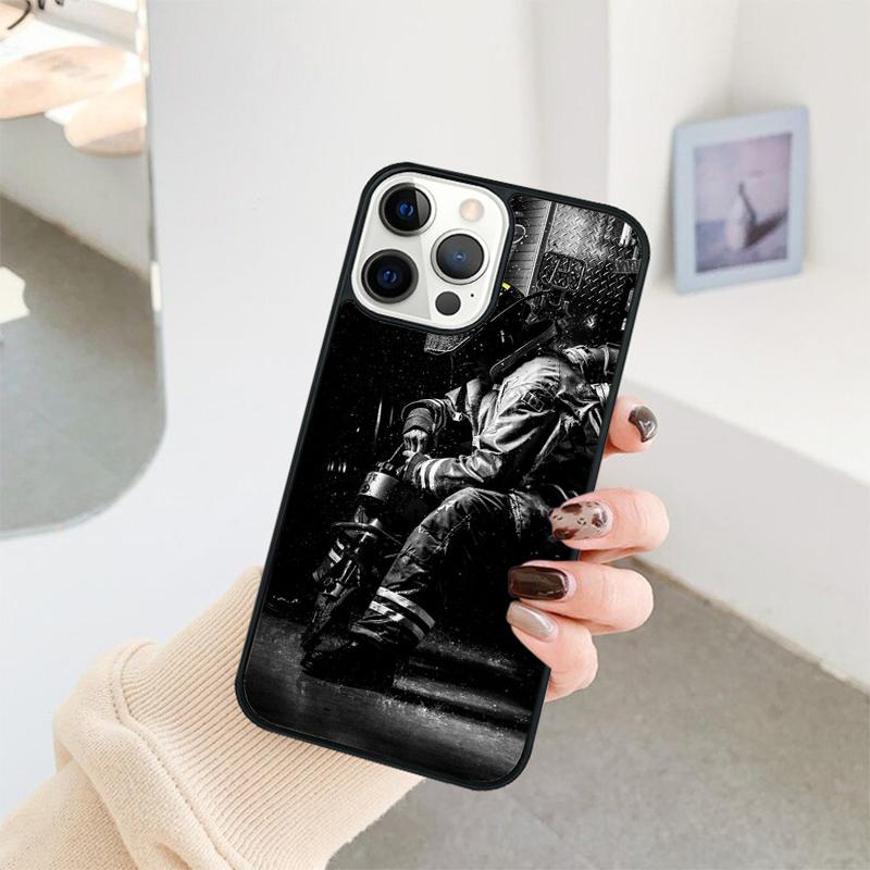 Fire Fighter Hero Phone Case For iPhone 17 Air 16 15 14 11 12 13 Pro  MAX Plus coque Cover Shell