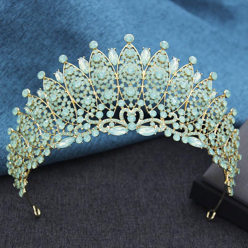 Luxury Rhinestone Tiara for Bride Tiaras and Crowns Party Pageant Wedding Crown Hair Jewelry Headbands Costume Accessories