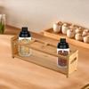 4-hole Stand Glass Oil Bottle Rack Anti-Slip Kitchen Storage Shelf  Restaurant Use