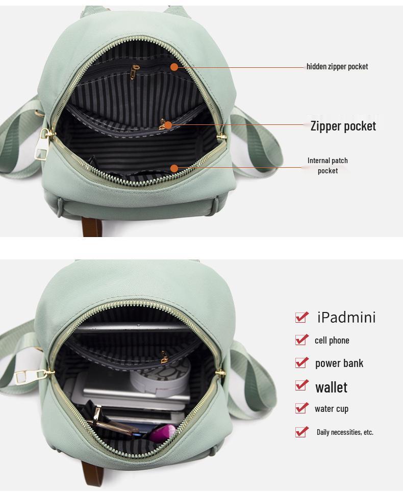 "Women's Hot-Selling Waterproof Backpack - Fashionable, Literary, Small Travel & School Bag" 