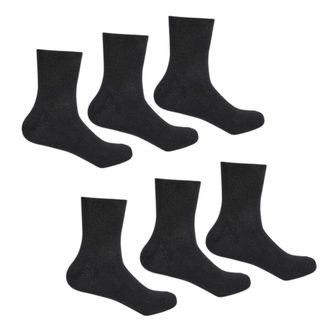 3 Pair Unisex Cotton Socks Wide Thin No Binding Top Breathable Extra Loose Solid Short Ankle Socks