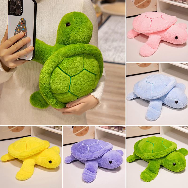 Adorable Soft Turtle Plush Pillow Toy - Small Sea Turtle Doll for Children's Comfort