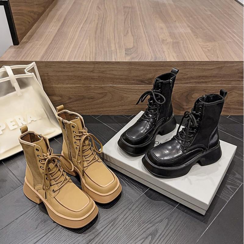 Women's Ankle Boots Autumn 2022 Fashion Shoes Woman Platform Botins Ladies Comfortable Walking Boots