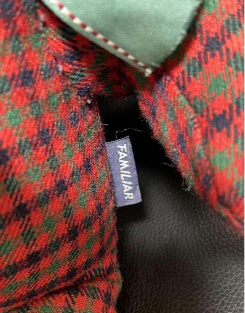 [USED] Familiar Teddy Bear, Red Check