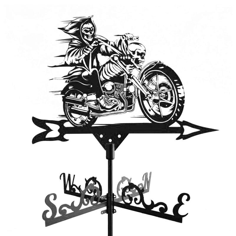 

Флюгер Флюгер Указатель направления ветра Декоративные колышки Садоводство Садовая скульптура Садовый декор Аксессуары чёрный