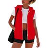 Women’s Sleeveless Sun Protection Vest Zip Up Hoodie Jacket Lightweight Drawstring Sweatshirt Outdoor Shirt with Pockets