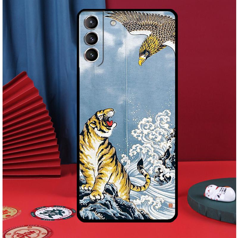 Japanese Style Art Japan Phone Case For Samsung Galaxy S25 S24 Ultra S9 S10 S20 S21 S22 S23 Plus S24 FE Back Cover