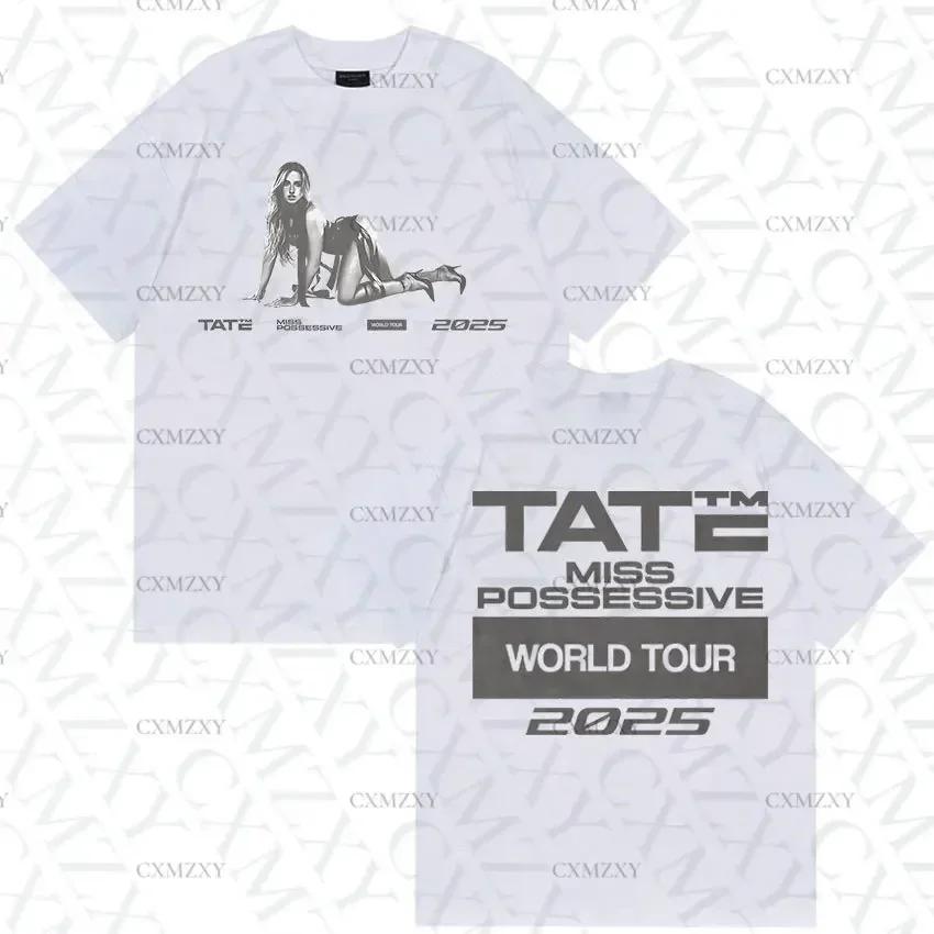 Tate McRae Miss Possessive Tour New T Shirts Unisex Womens Hip Hop Fashion Cotton Short Sleeve Tshirt Streetwear