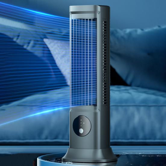 Wentylator chłodzący do klimatyzatora biurkowego, 3 prędkości, ładowany przez USB, regulowany, przenośny, bezłopatkowy, poziomy, pionowy, do domowego biura, do chłodzenia powietrza