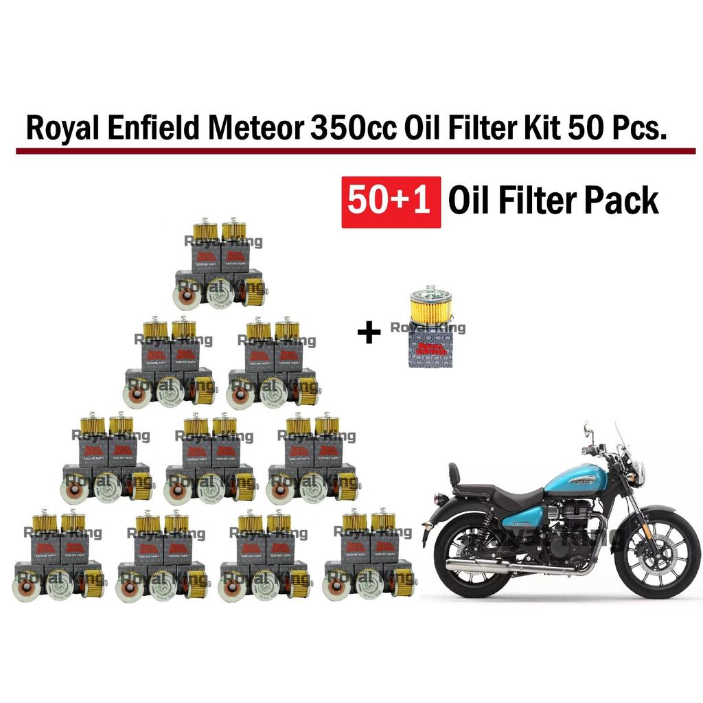 Royal Enfield "Meteor 350cc" "Oil Filter Kit Pack Of 50 With Free 1 Oil Filter"