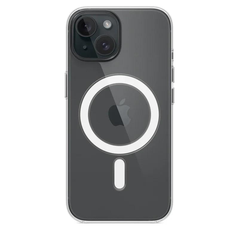 Magnetic Clear Case For APPLE iPhone 16 17 15 14 13 12 11 Pro Max 16 Plus 17E Air 16e Wireless Charging Compatible With Magsafe