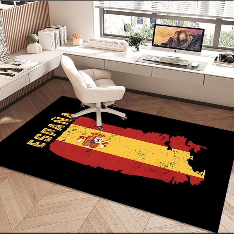 1PC rug Spain Coat Of Arms Carpet, Chair Rug,Area Rug for Office Bedroom living rooms bedroom, Doormat decor Christmas fan gifts