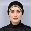 Newest Plain Leaf Diamond Undercap jersey Cotton Inner Hijab Tube Cap Modal Instant Hijab Elastic Bonnet