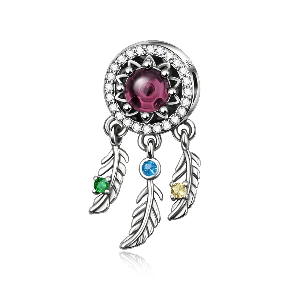925 Silver Charms Flower Red Murano Glass Beads Earring Pendant Bracelets Necklaces Womens DIY Jewelry Gift