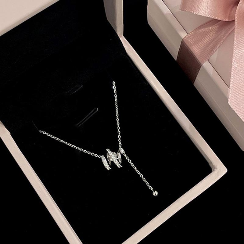 New Fashionable and Environmentally Friendly Copper Spirit Snake Bead Necklace, Niche and Exquisite Tassel Collarbone Chain