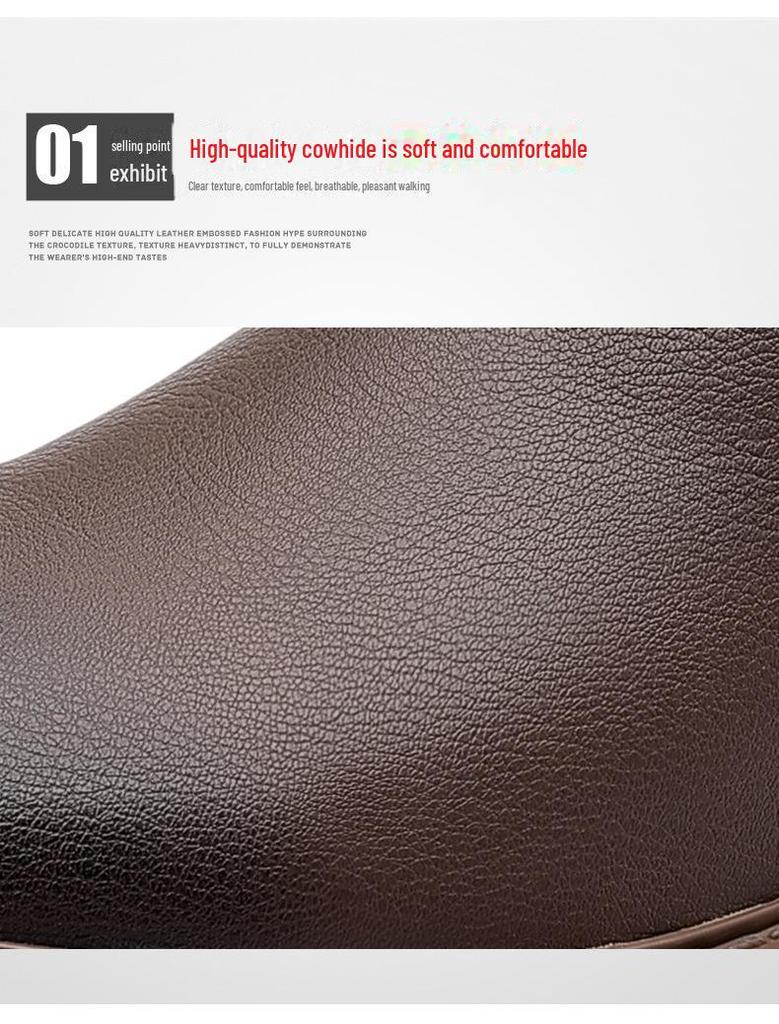 2024 Winter Men's Retro Martin Boots with Warm Velvet Lining