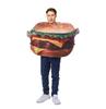 [ST TS] Funny Food Kigurumi Costume, Cosplay, Halloween, Year-End Party, New Year's Party, Party, French Fries, Hamburger, Hot Dog (Hamburger)