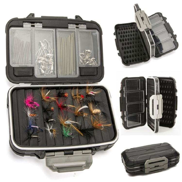 Fishing Flies Storage Container Box Four Layers Waterproof Ice Fishing Jigs Box