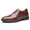 Genuine Leather Embossed Casual Leather Shoes Men'S Business Leather Shoes Soft Sole Comfortable Driving Shoes