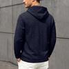Men's Hooded Cable Knit Pullover Sweatshirt Casual Long Sleeve Fall Winter Outerwear