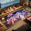 Genshin Impact Poster Farbe Mauspads Großes Gaming-Tischkissen Rutschfestes Laptop-Tablet Großes Mauspads XXL Matte Mini-PC-Spielmatte Mit Verriegeltem Rand