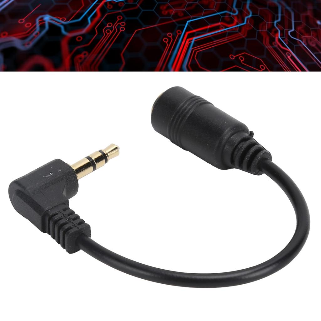 RC‑045 90 Degree Elbow Cable 3‑Pole 3.5mm Male to Female Earphone   Extension Cable