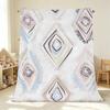 Geometric No-Shed Flannel Blanket Soft Warm Multi-Use Throw for Home, Couch, Bed, Nap, Christmas & Halloween