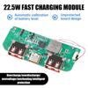 1 Set 22.5W Tft Color Screen Digital Display Mobile Power Supply Motherboard 3.7V Lithium Battery Diy Fast Charging Module
