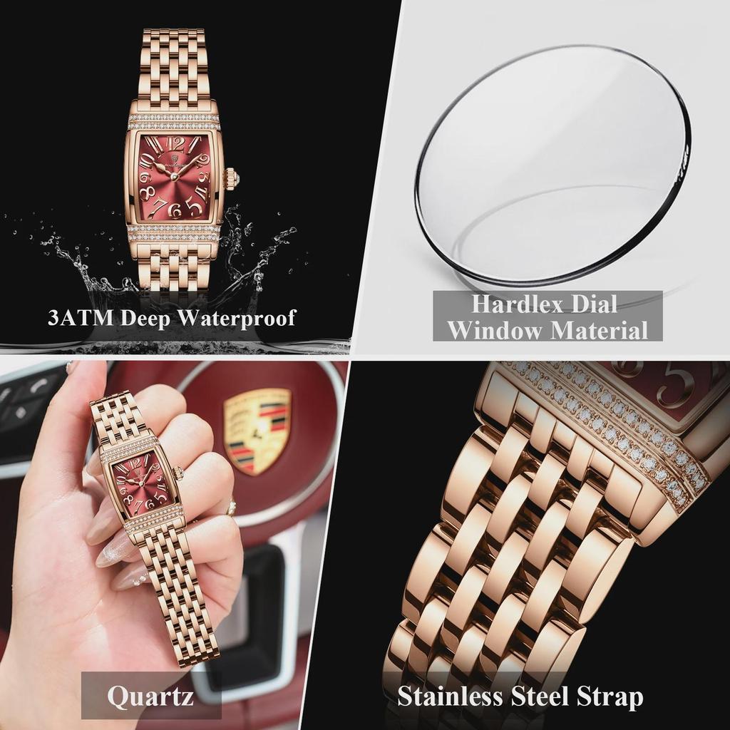 Luxury Original Woman Watch Waterproof Stainless Steel Fashion Ladies Watch Elegant High Quality Quartz Women's Watches