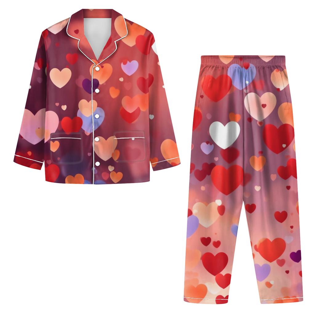 Damen Langarm lange Hose Freizeit-Hausanzug