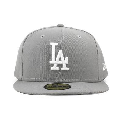 Los Angeles Dodgers 59FIFTY MLB 2T Fitted Size 8 5950 Team-Basic Cap, Gray, (Approx. 63.5cm), (Used)