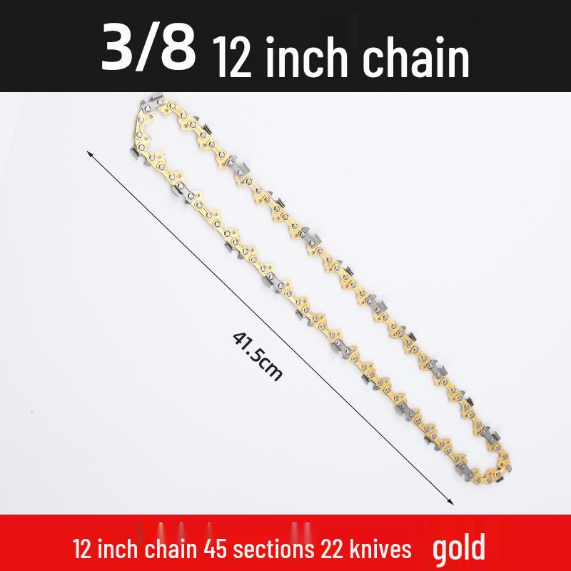 Universal Chainsaw Guide Bar & Chain: 4" & 16" for Gasoline & Lithium Electric Saws