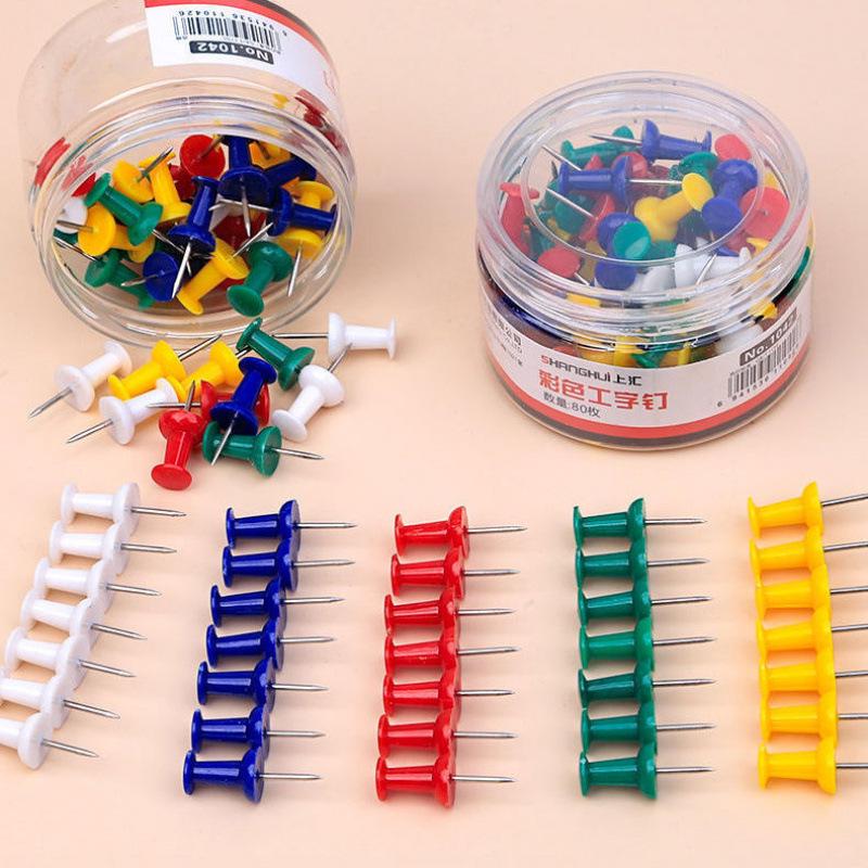 I-Pin Large Transparent Colored Pushpins for Art, Cork Boards, and Photo Walls