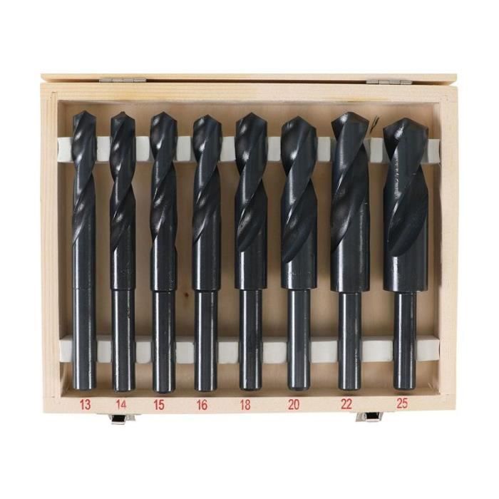 Jeu De Mèches HSS 13 - 25 Mm 8 Pièces