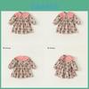 Sweet Floral Lace Collar Children Long Sleeved Dressfor Playtime