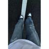 Ground and ripped retro jeans European and American hiphop fried street pants men's niche design casual pants trendy brand