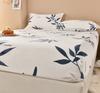 Winter Warm Fitted Sheet Stars Pinted Flannel Fleece Bed Sheet for Double Bed Queen/King Size All-inclusive Mattress Cover180