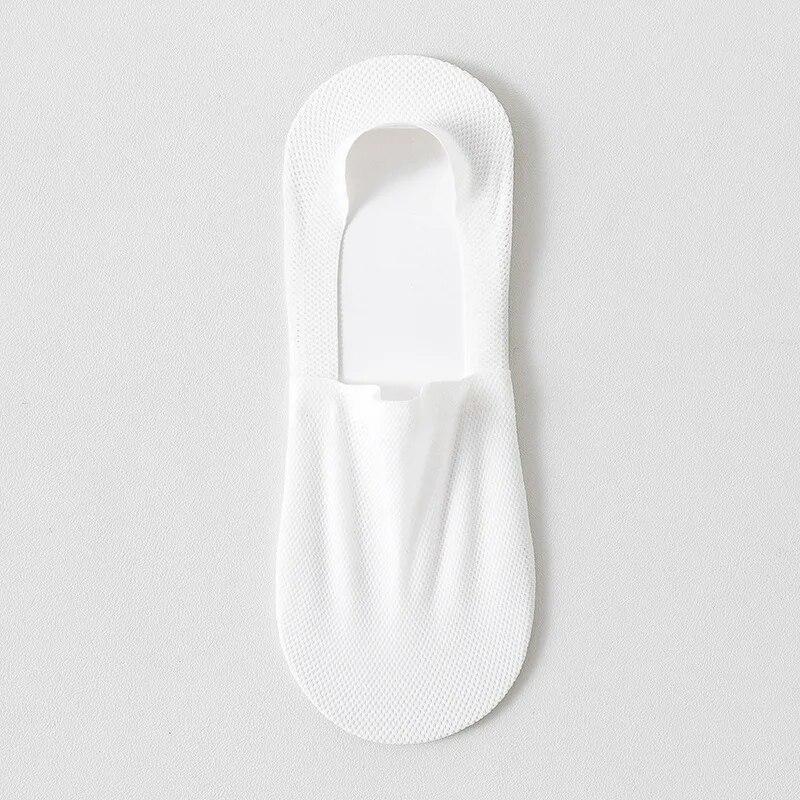 Men Socks Summer Thin Mesh Breathable Anti-Slip Invisible Shallow Mouth Socks Cotton Sole Leisure Low Barrel Socks