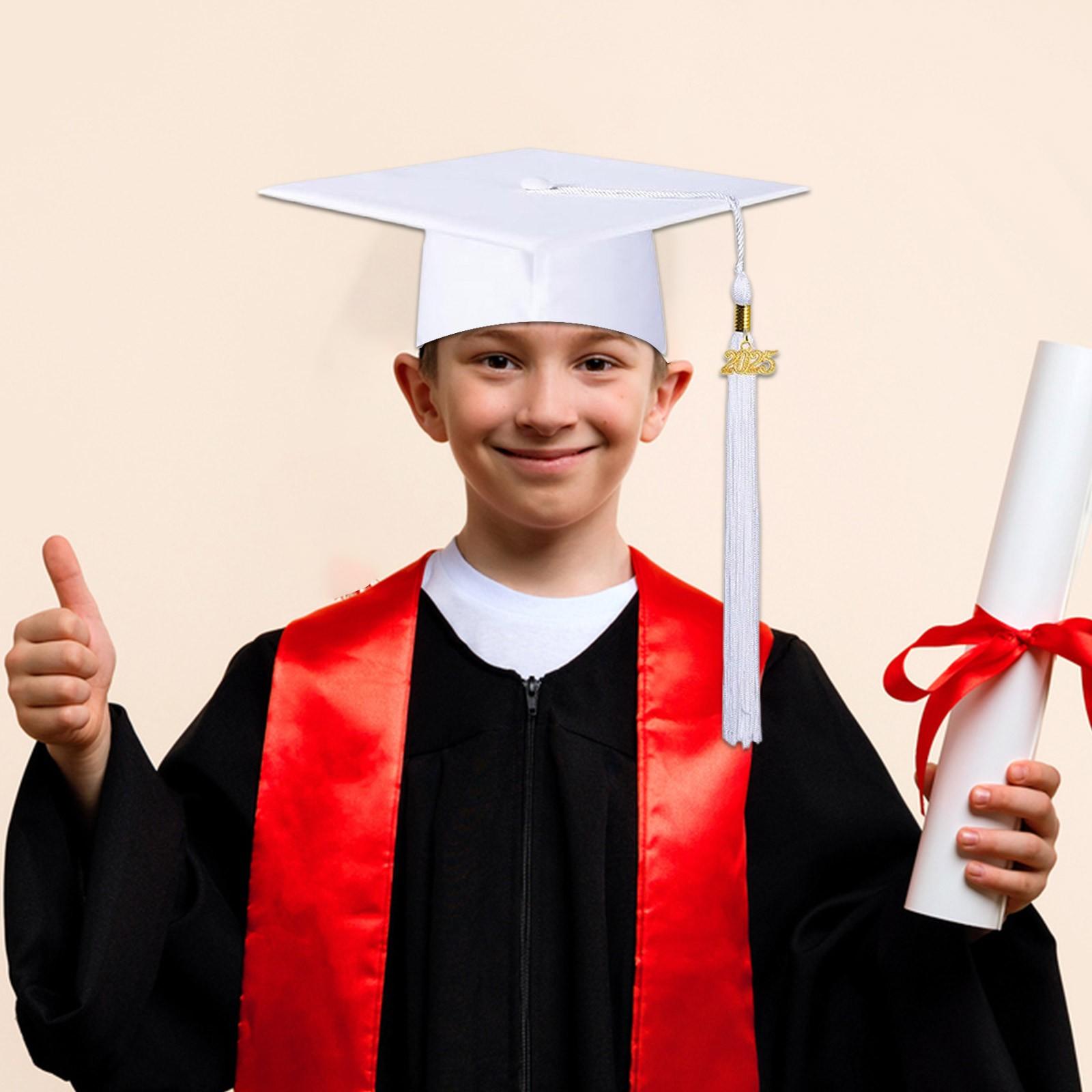 

Knitted Doctoral Hat Graduation Hat Degree Hat Bachelor Hat Adult Hat Mentor Hat With Year One Size білий