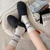 Dot Yarn Wool Socks Women Elk Warm Socks Warm Wool Pile Socks Black