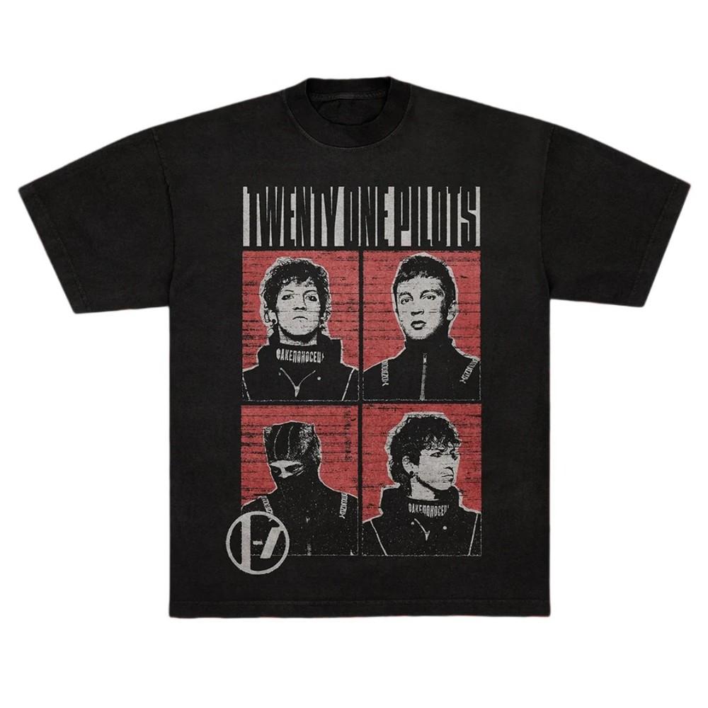 Twenty One Pilots Graphic T-shirt 2025 Tour Concert Tee Unisex T-Shirt S