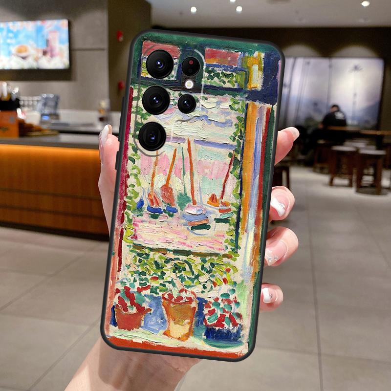 Henri Matisse Art Painting Phone Case For Samsung Galaxy S25 Ultra S24 S23 S22 S21 FE S9 S10 S20 Plus S24 FE Soft Cover