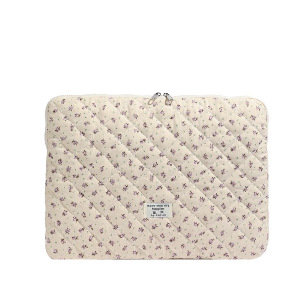 Puffy Tablet Sleeve Bag Embroidered Computer Storage Bag Portable Laptop Notebook Case  Work