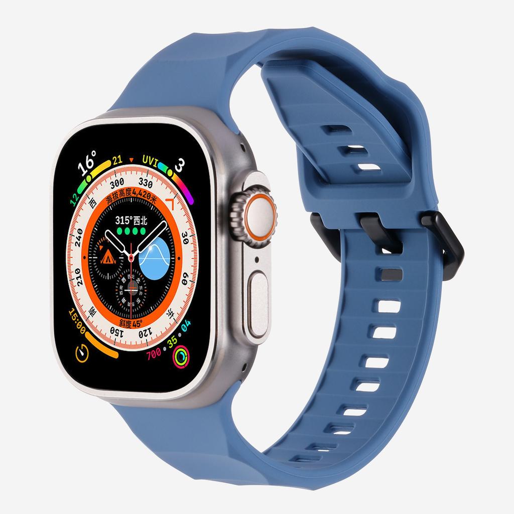 Soft Silicone Band for Apple Watch Ultra 3/2 49mm 46mm 45mm 44mm 42mm 40 41 Mm Sport Wristband iWatch Series 11 10 9 8 7 5 SE 3