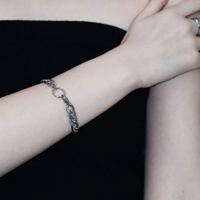 Baroque Stone Bold chain bracelet