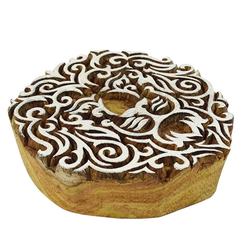 Indische Textilstempel aus Holz Löwe bedruckter Holzblock Stempel Dekoblock