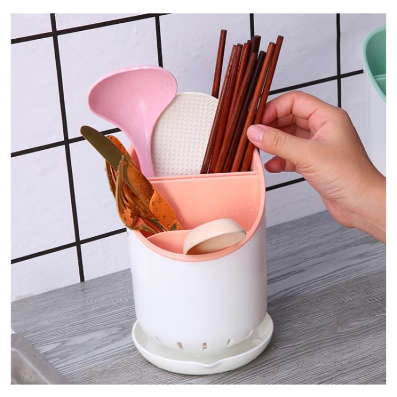 Nordic Style Detachable Plastic Double-Layer Chopstick Drainer
