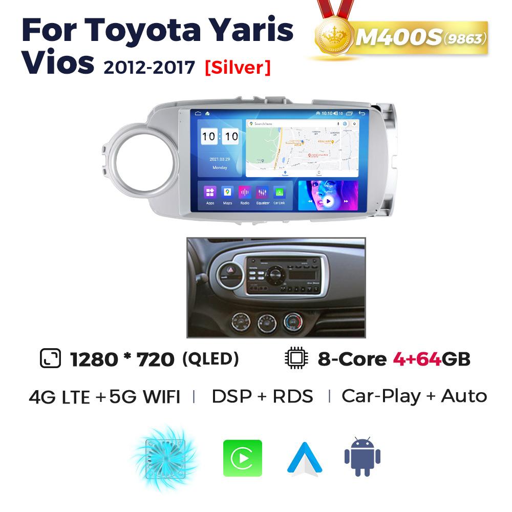 Navifly Car Radio Android Auto Wireless 8-Core For Toyota Yaris 2012-2017 GPS CarPlay Monitor Car Intelligent Systems Stereo BT