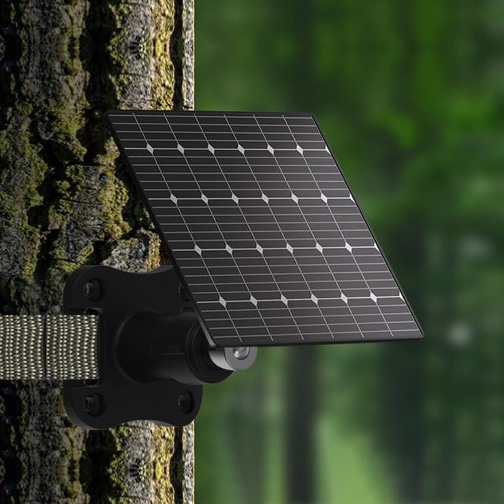 No Drill Solar Panel Mount Bracket Universal Wall Mount Stand Tree Strap Mount Outdoor Camera